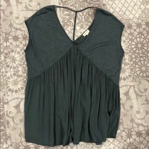 Anthropologie Olive Green Top
